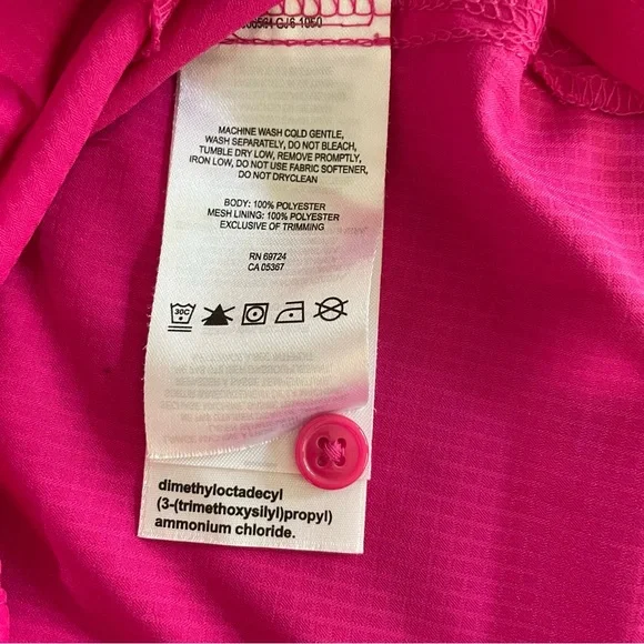 Columbia Omni-Shade Women's Fuchsia Short Sleeve Button Down Shirt Size Medium - Picture 11 of 11